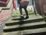 Pissing on Public Staircase